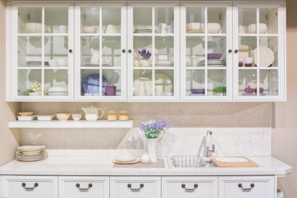 Glass Cabinets Installation in Temple