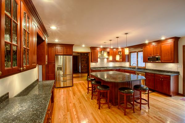 Cherry Kitchen Cabinet Repair in Temple