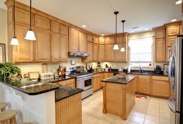 Maple Kitchen Cabinet Repair in Temple